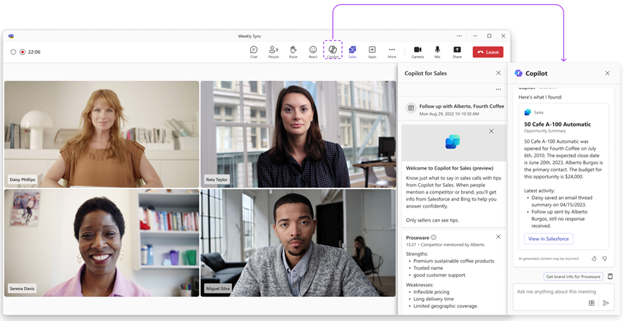 Dynamics sales copilot