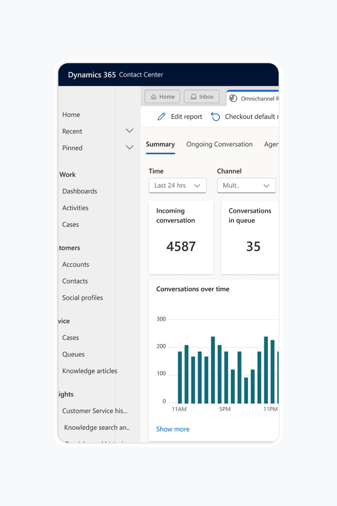 Relatórios & WFM em tempo real