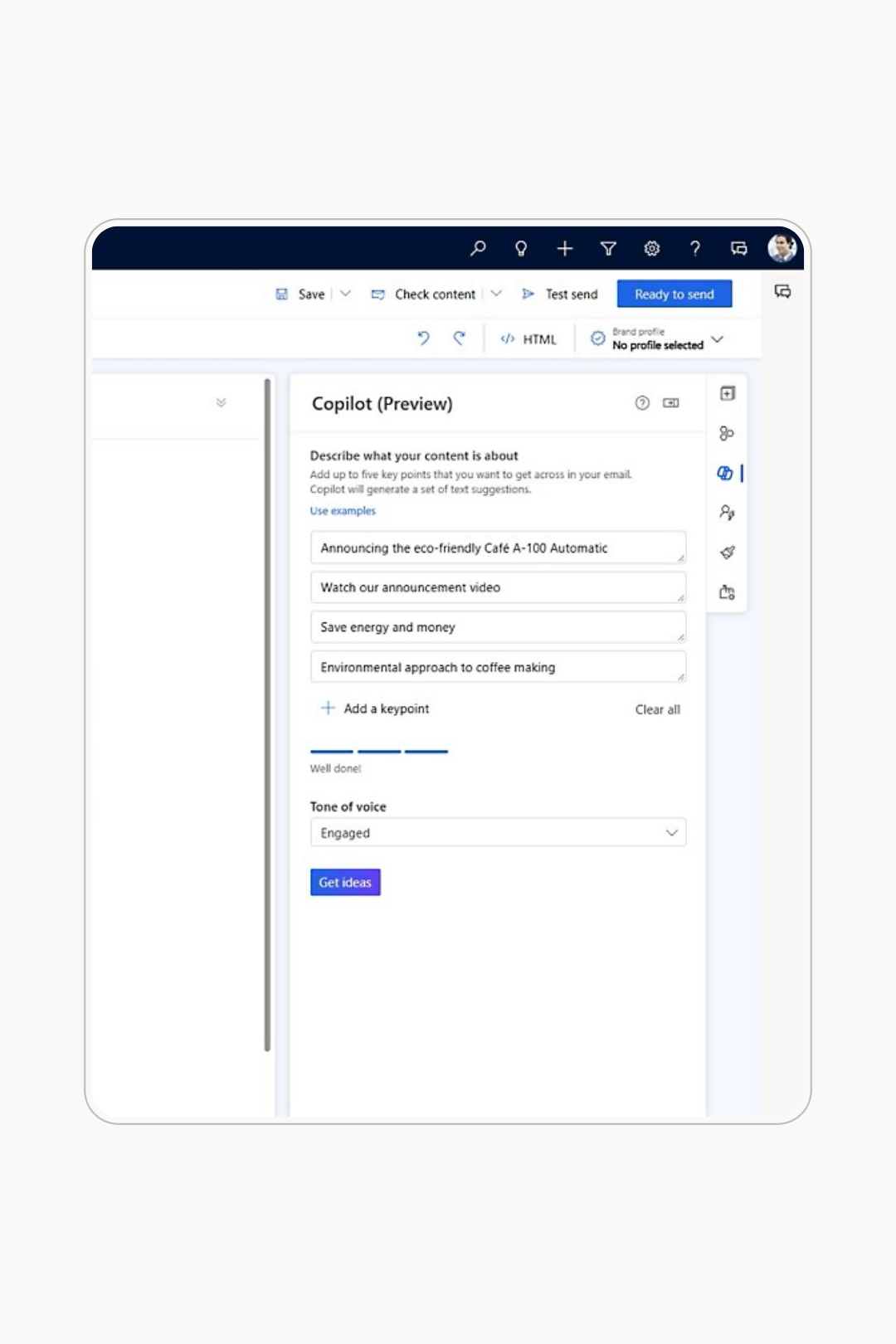 Copilot para conteúdo 